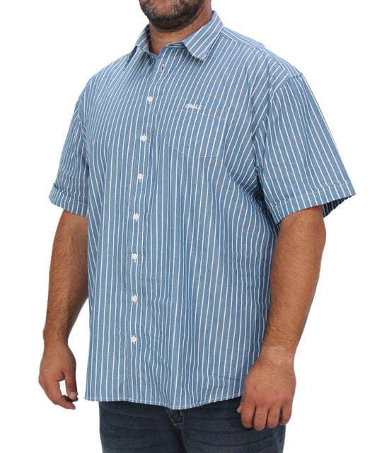 Mens Short Sleeve Stripe Shirt