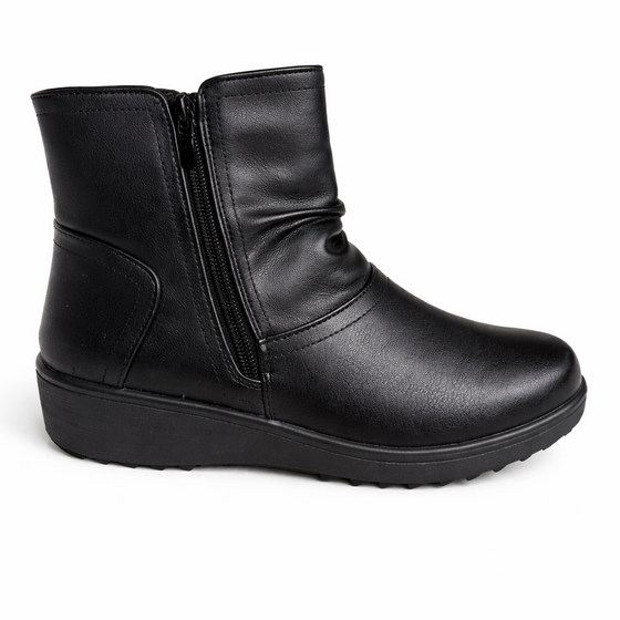 Ladies Classic Rouge Ankle Boot Blk
