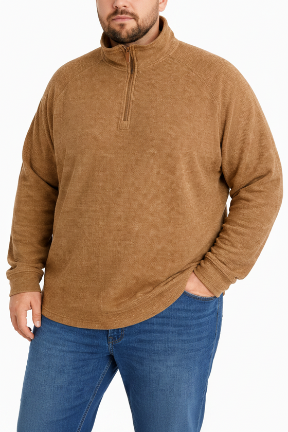 Mens Eagle LS 1/4Zip Jersey Rust