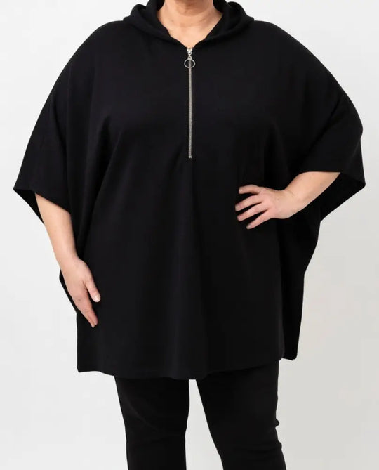 Ladies 1/4Zip Cut/Sew Top