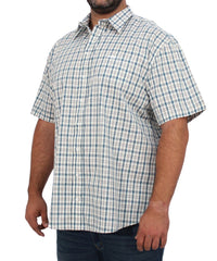 Mens Short Sleeve Check Shirt