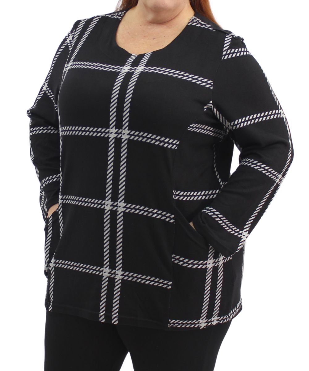 Ladies Printed Pocket Detail Tunic