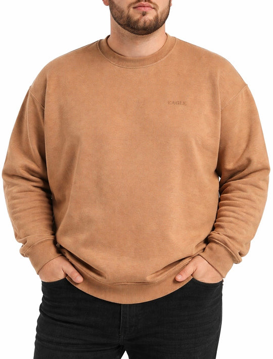 Mens Fleece Track Top Brown