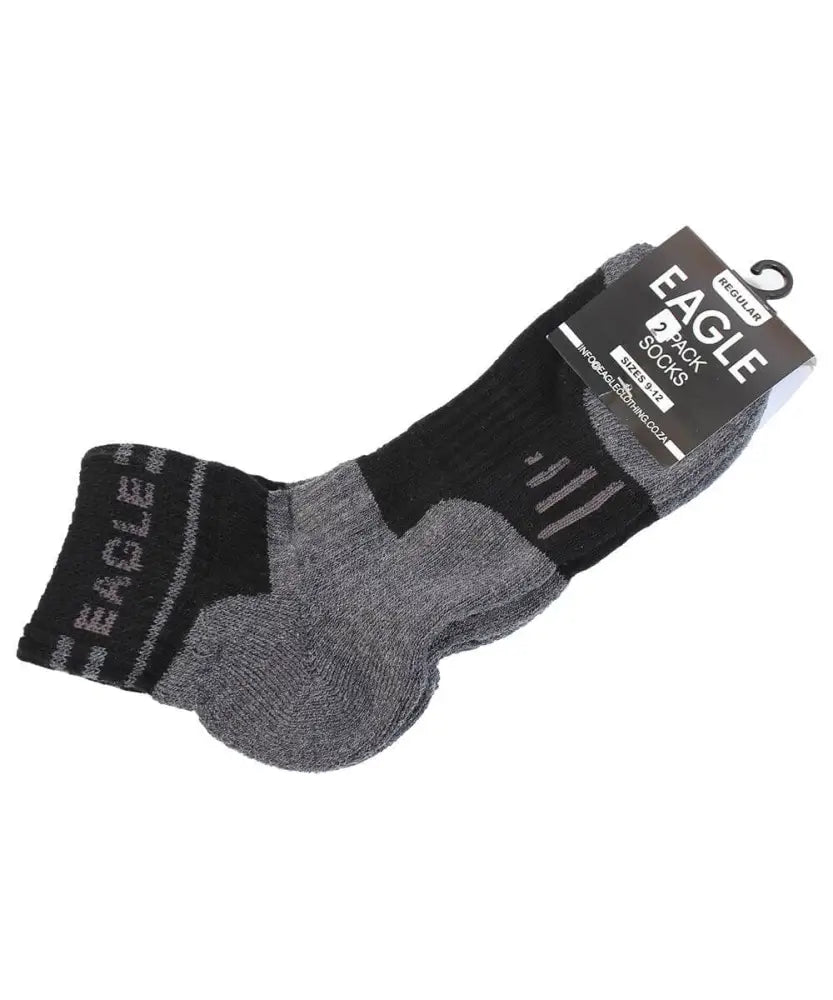 2 Pack Hiker Socks with ` ` and ` ` design