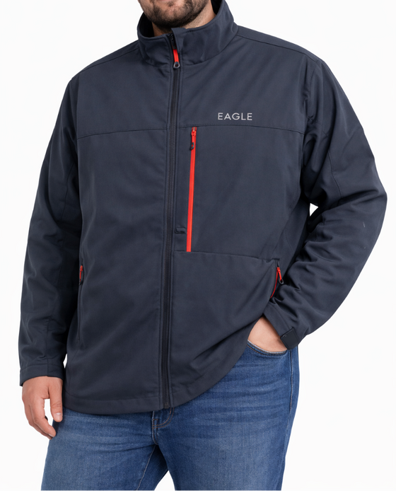 Mens Eagle Soft Shell Jacket Navy