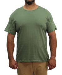 Mens Plain Cotton Crew Neck Tee
