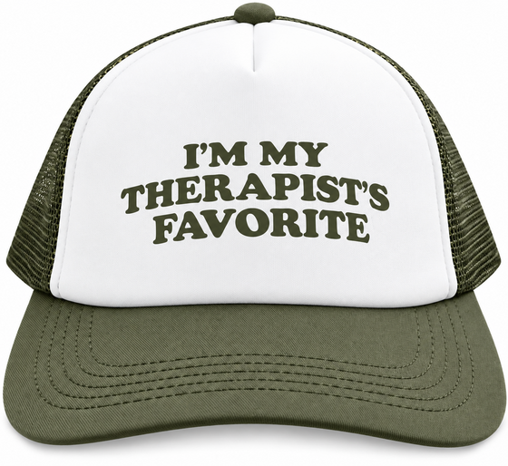 Mens 5 Panel Cap Therapist