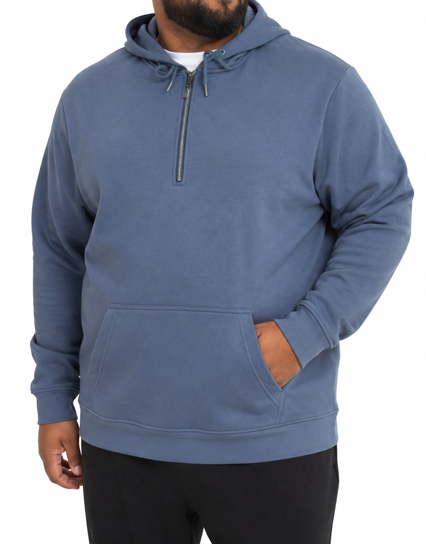 Mens Quarter Zip Hoody