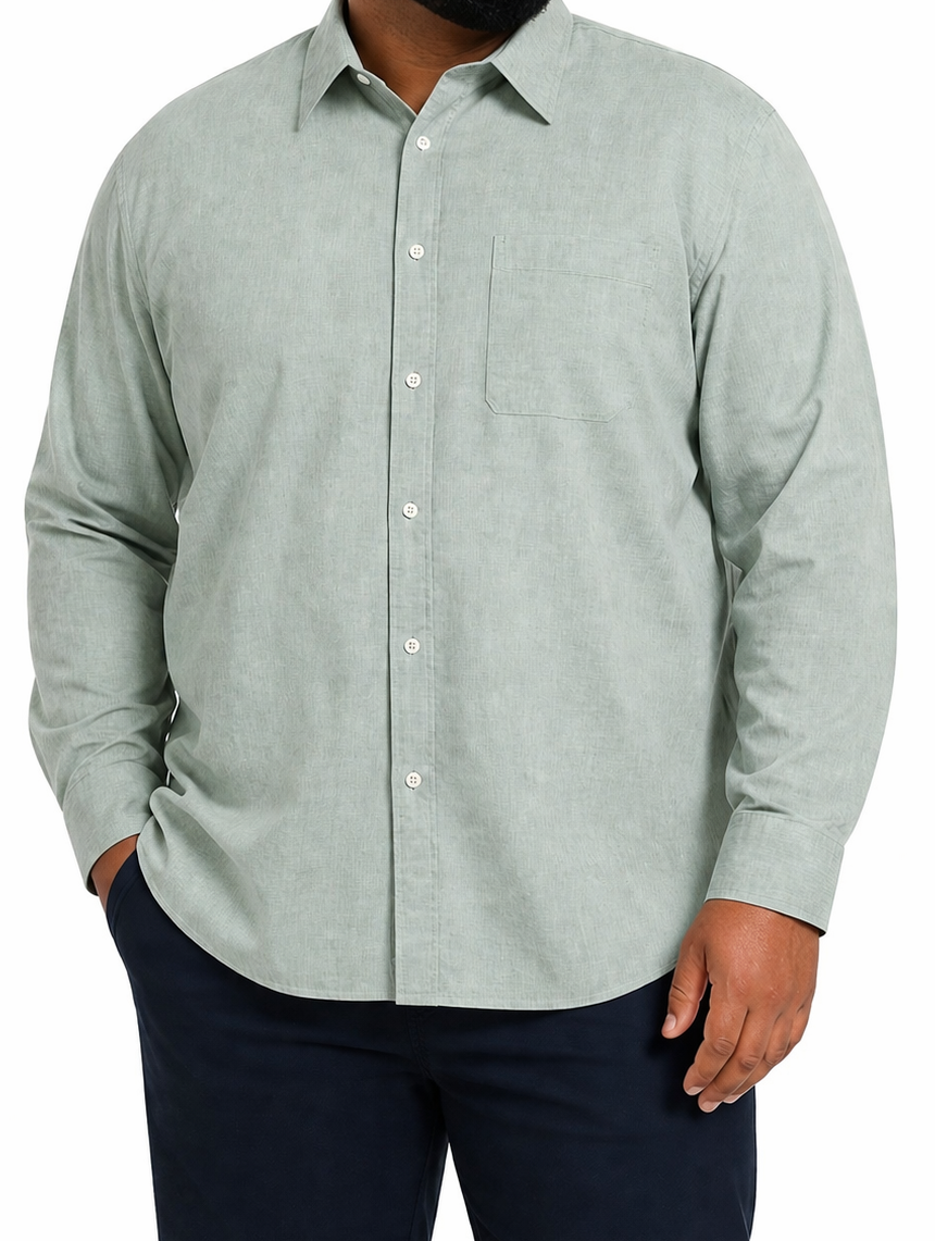 Mens Long Slve Slub Shirts