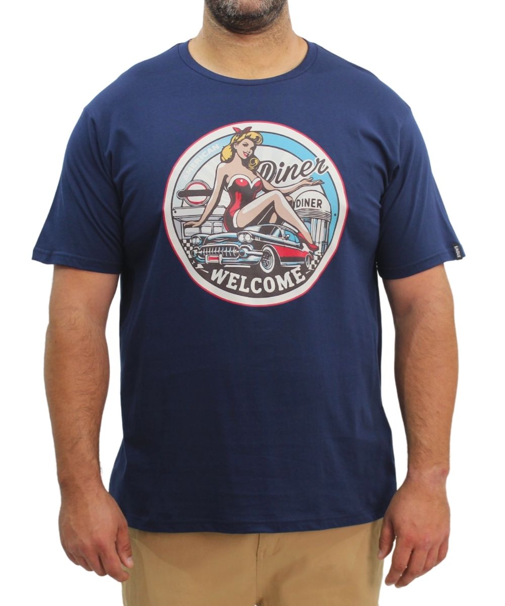 Mens Printed Diner Tee