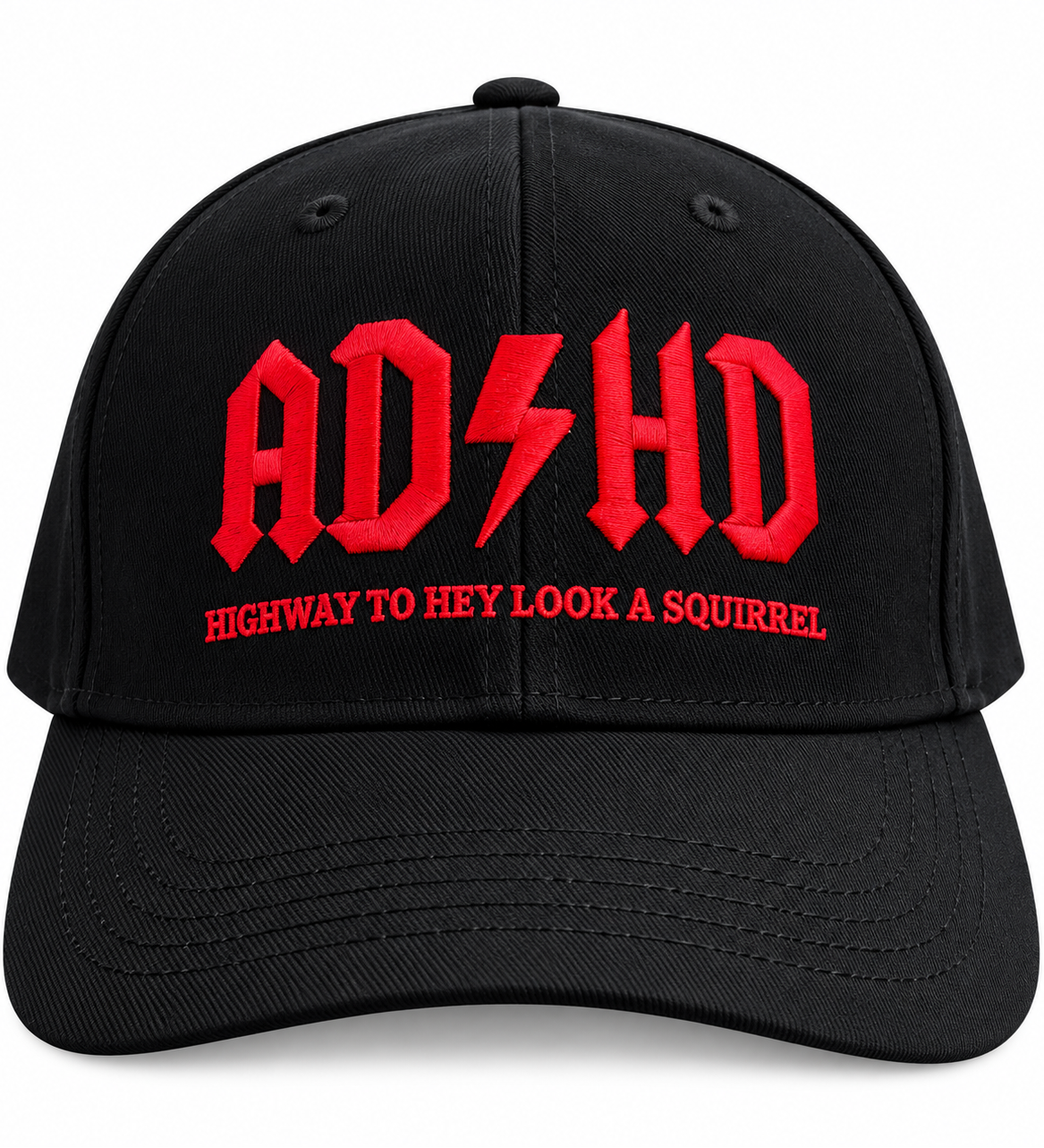 Mens 6 Panel Embroidery Caps