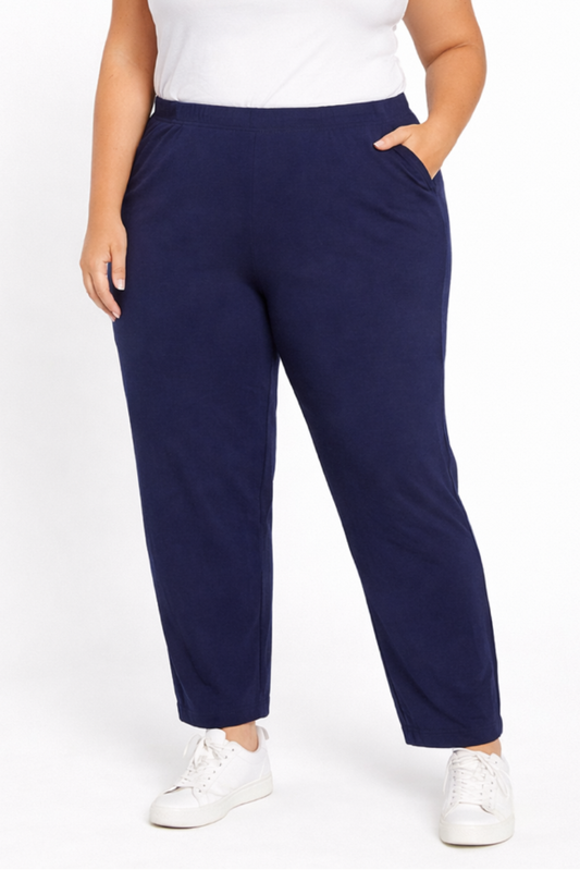 Ladies Denim Flat Front Jogger
