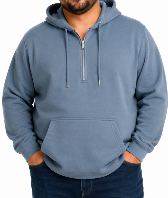 Mens Quarter Zip Hoody
