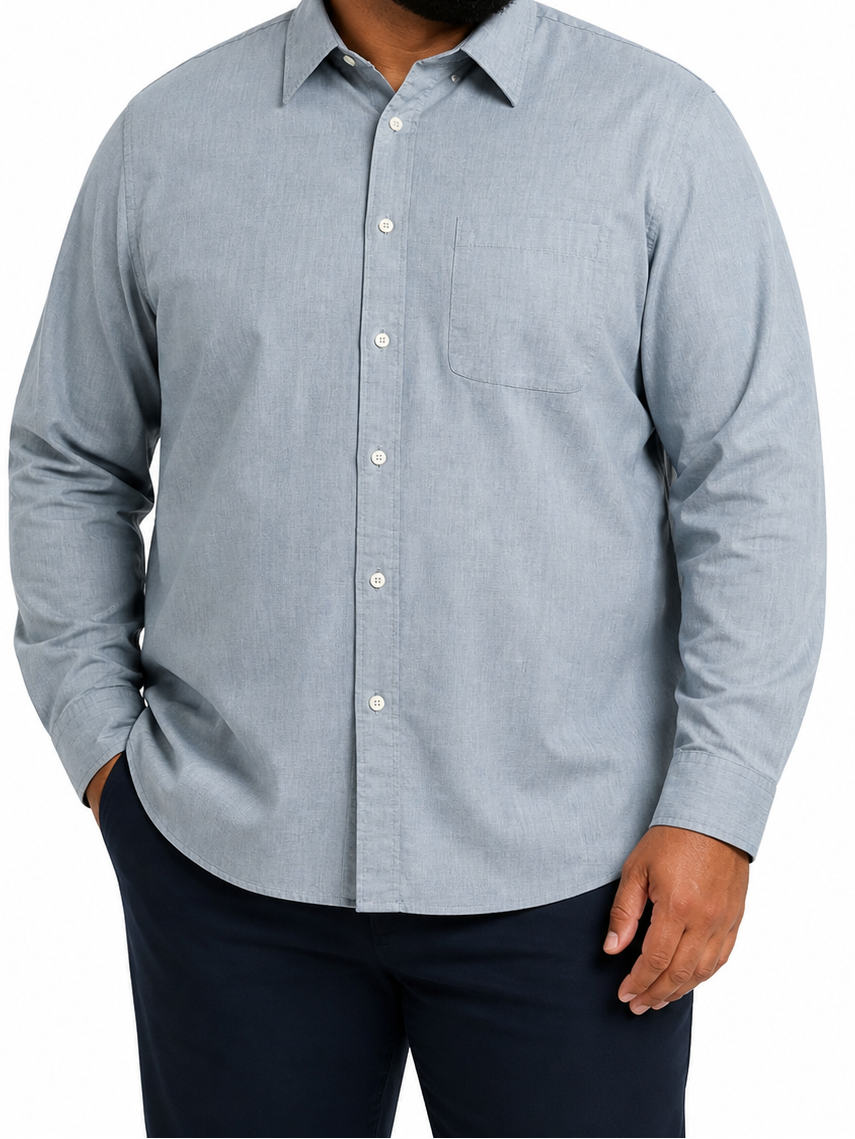 Mens Long Slve Slub Shirts