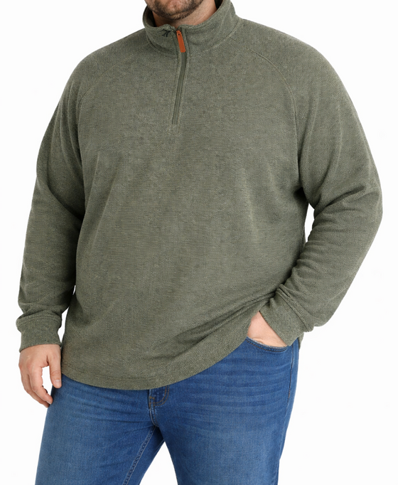 Mens Eagle LS 1/4Zip Jerseys Sage