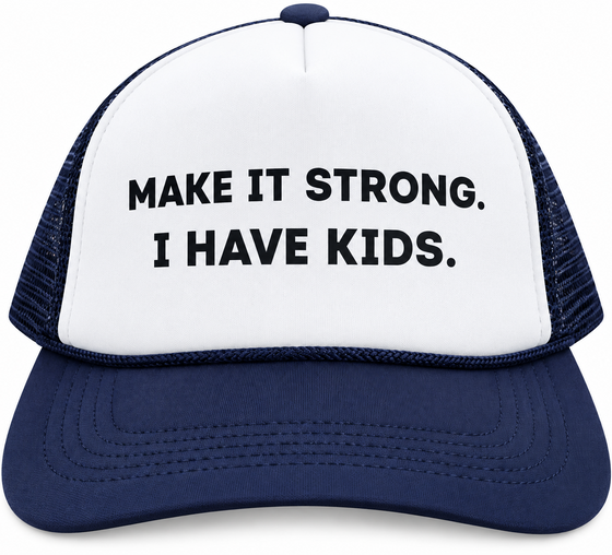 Mens 5 Panel Cap Make It Strong