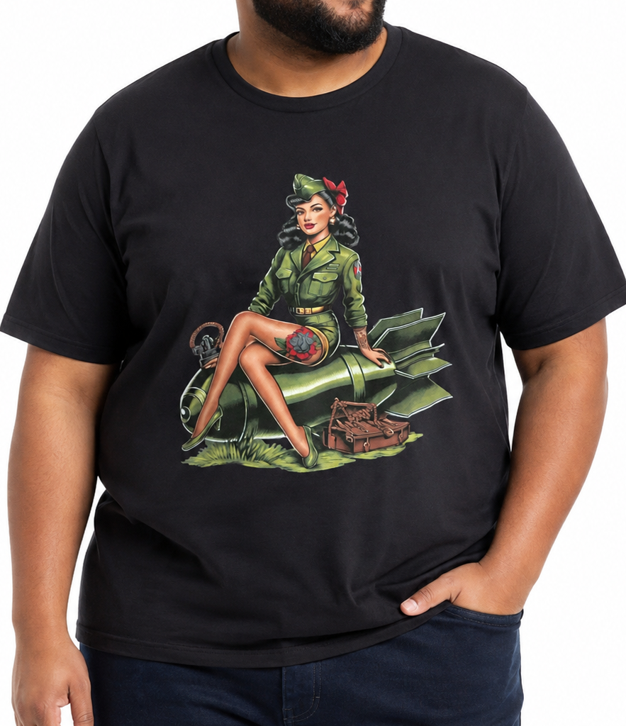 Mens Army Girl Tee