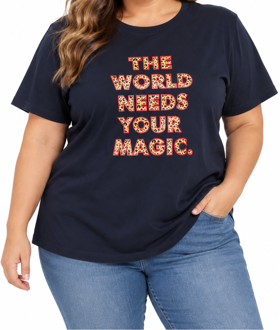 Ladies Printed T-Shirt 'The World Needs..'