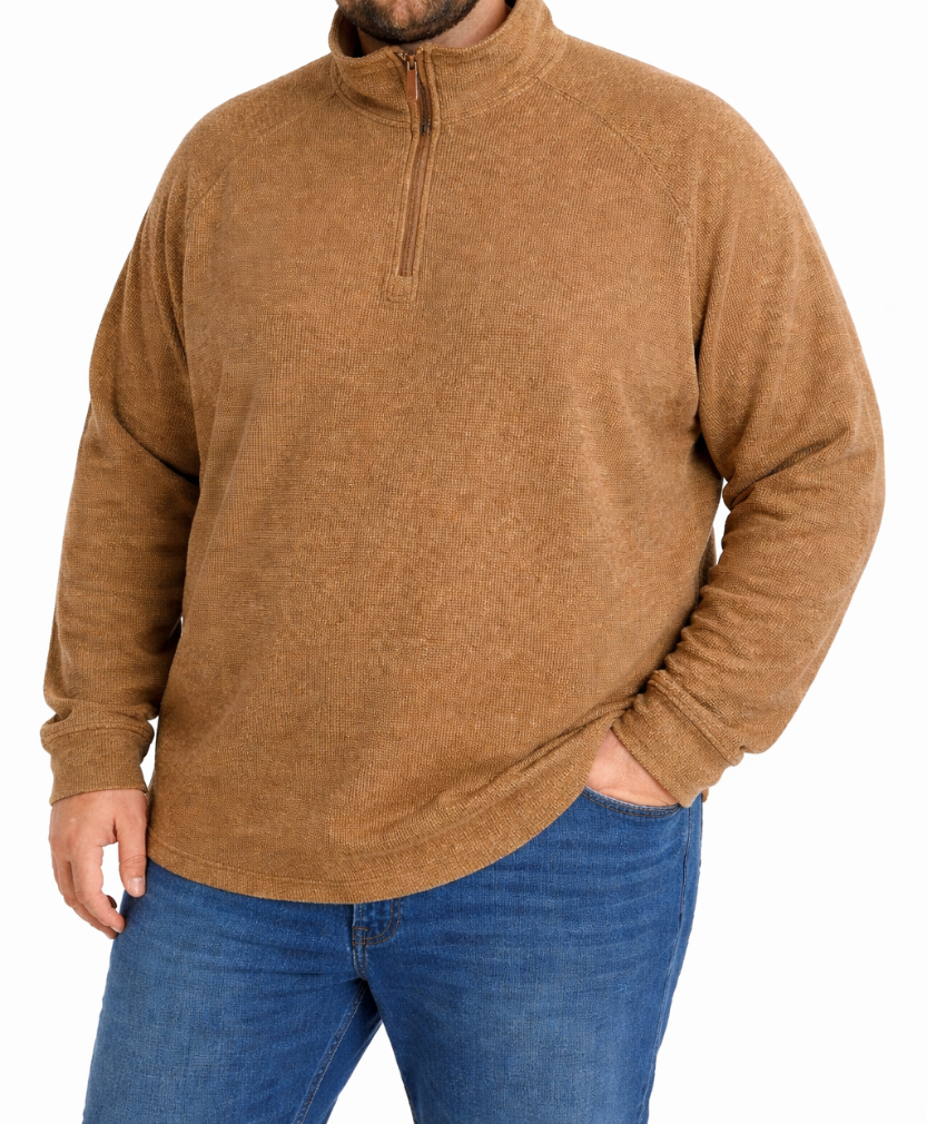 Mens Eagle LS 1/4Zip Jersey Rust