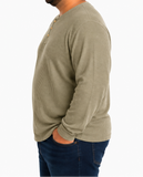 Mens LS Henley Tee Olive