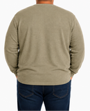 Mens LS Henley Tee Olive