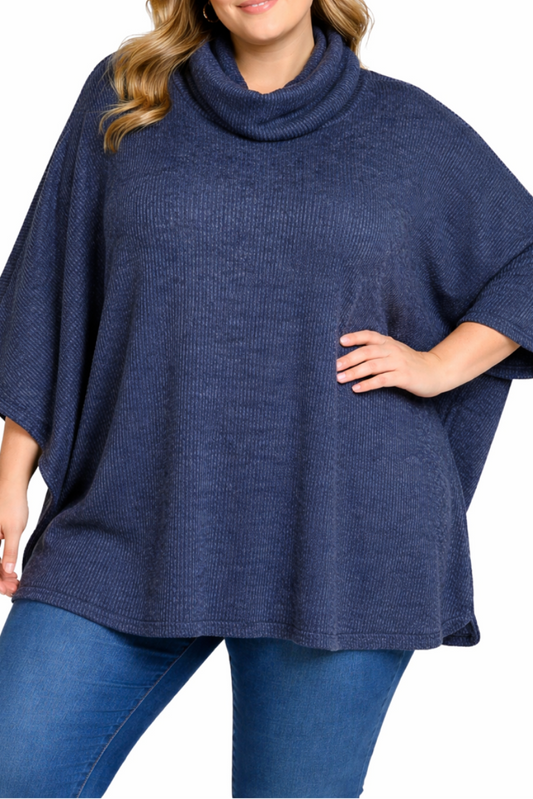 Ladies Plain Turtleneck Tunic