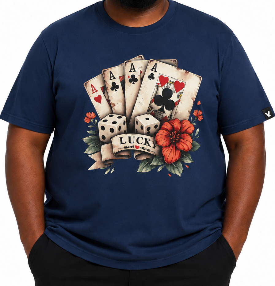 Mens Lucky Cards Tee