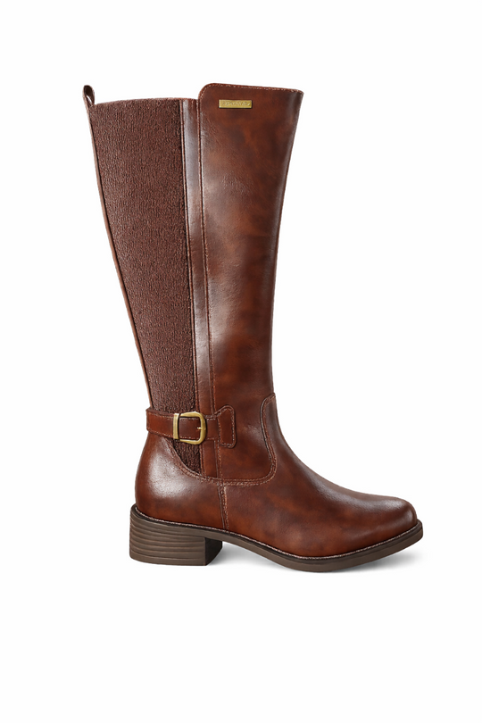 Ladies PC Gusset Boot Brown