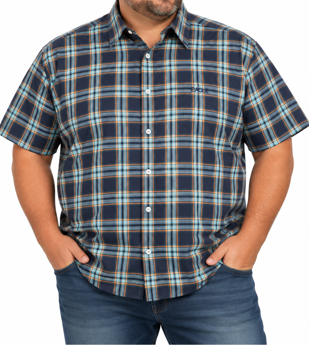 Mens SSlve Check Shirts