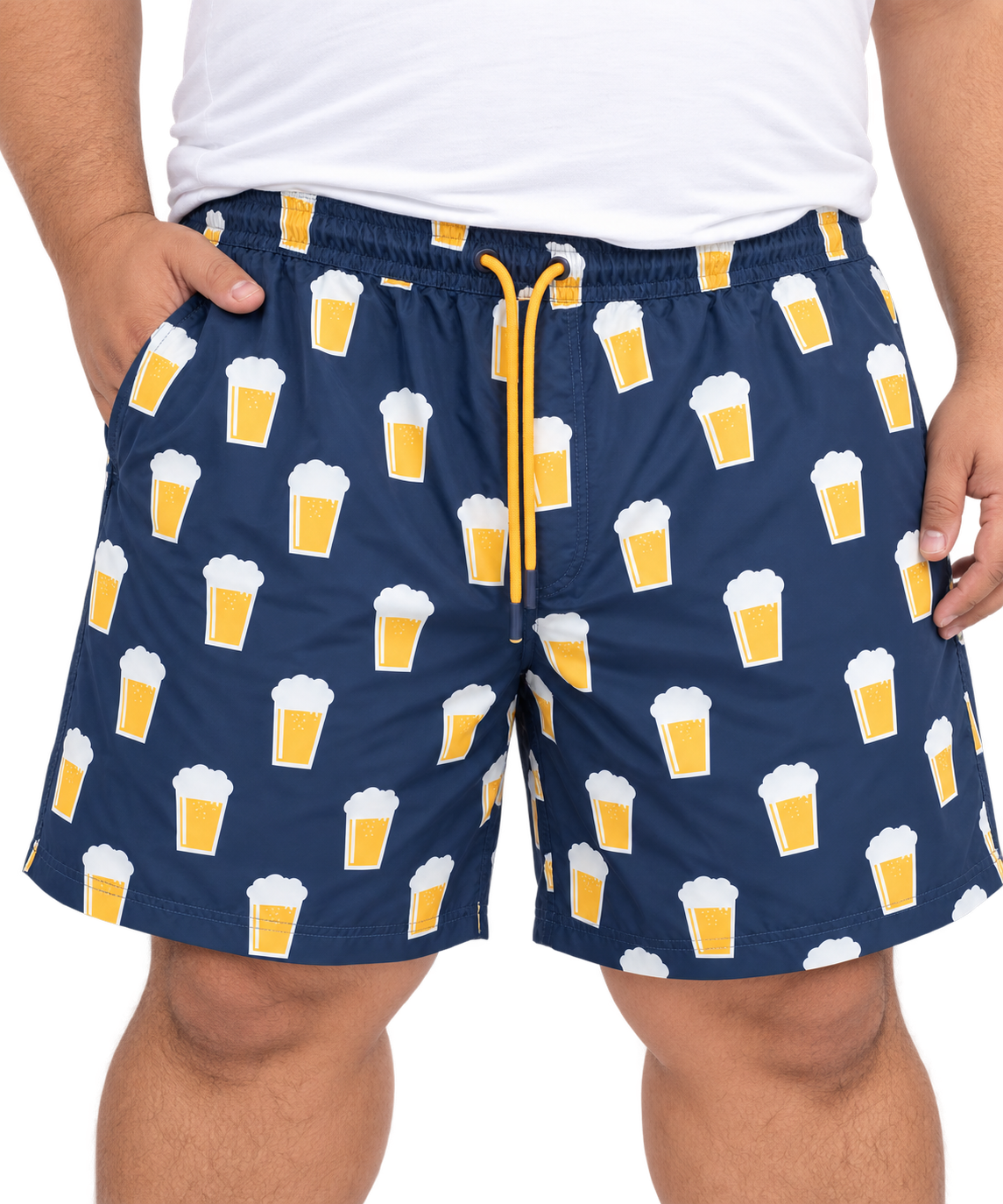 Swim Shorts in Beer Print