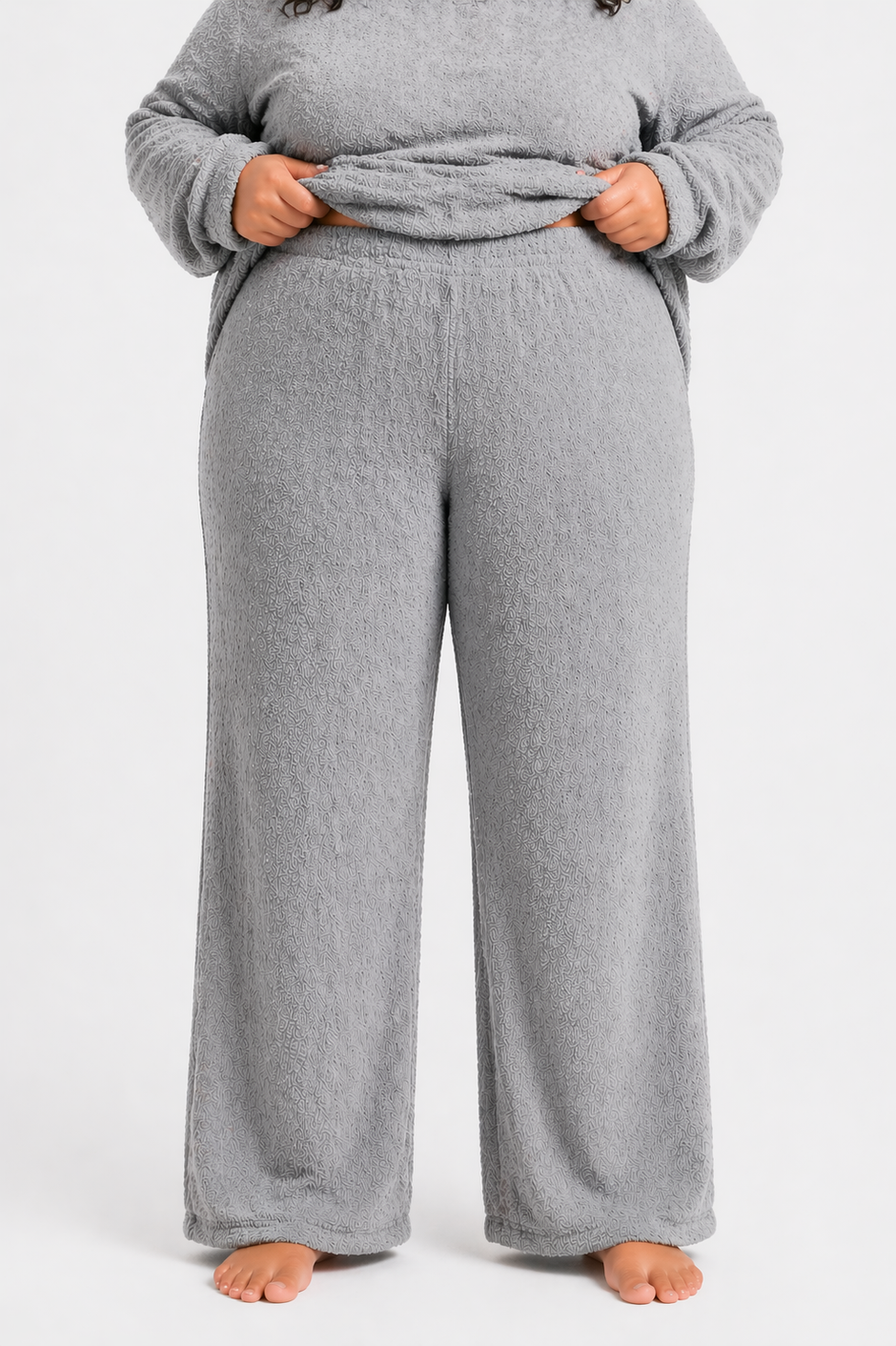 Lds Plain Fleece PJ Pants