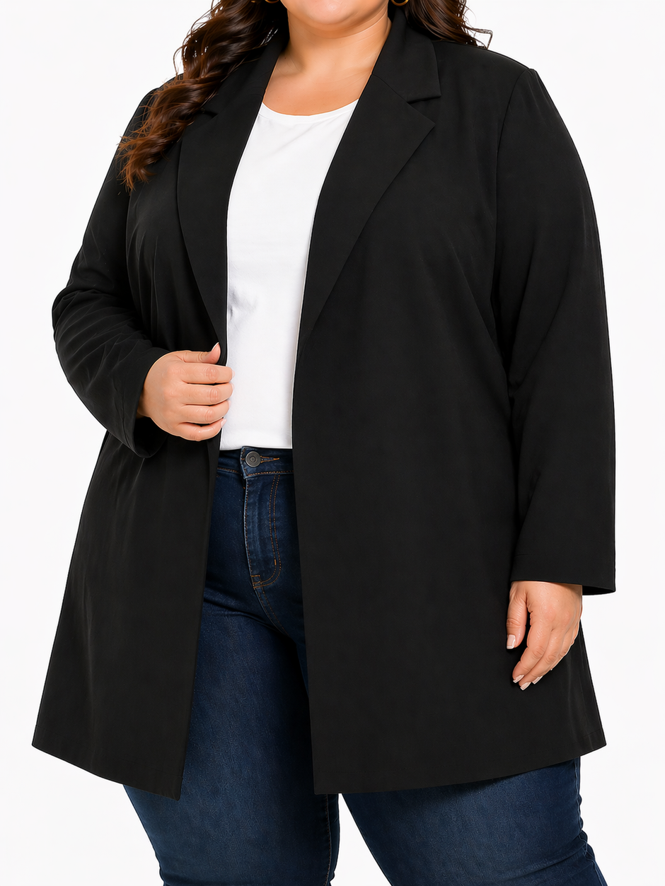 Lds Plain Ponti Lined Blazer