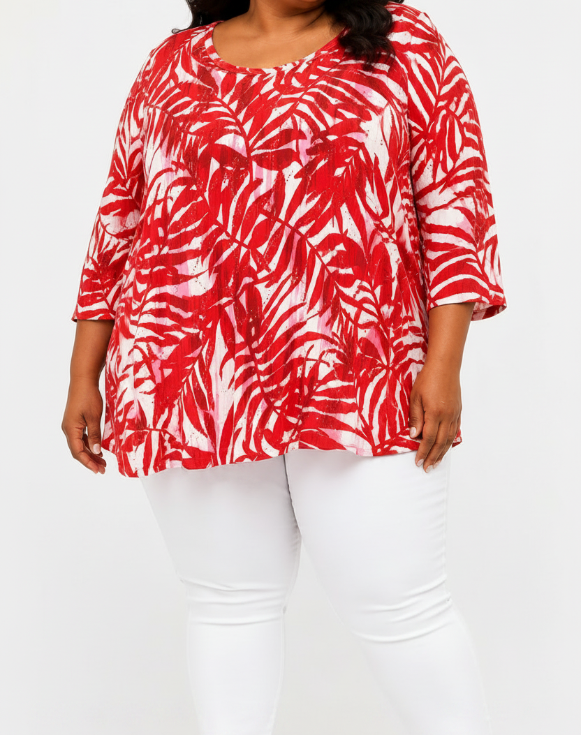Ladies Printed Angalaise Tunic