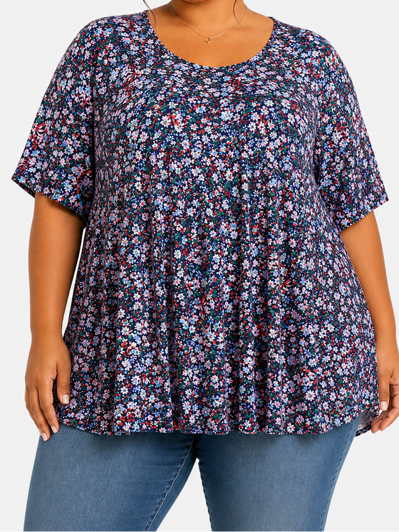 Lds Printed Fancy Tunic