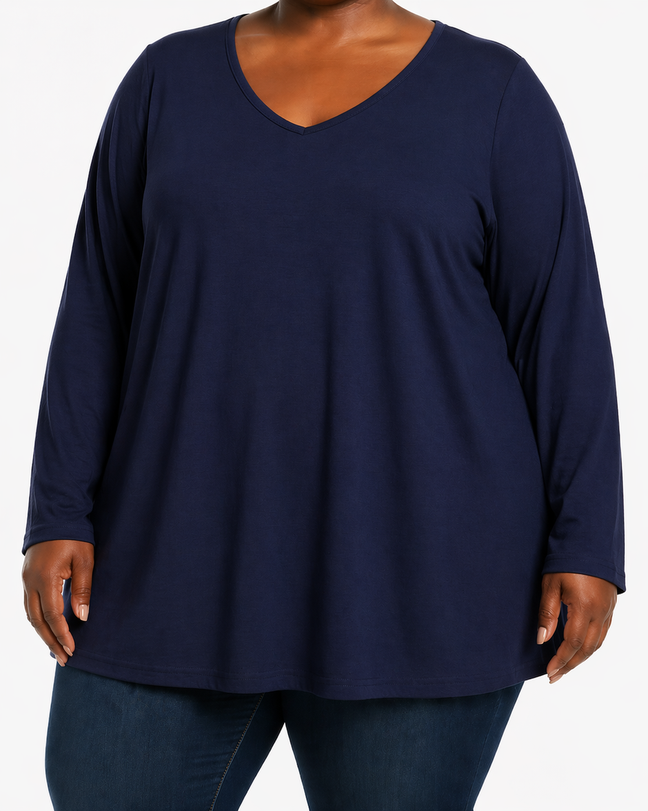Long Sleeve Navy Tee