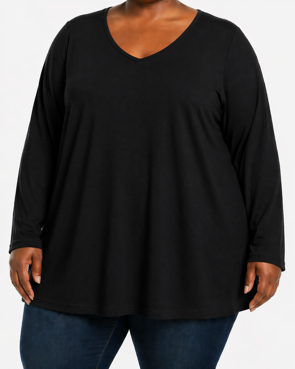 Long Sleeve Black Tee