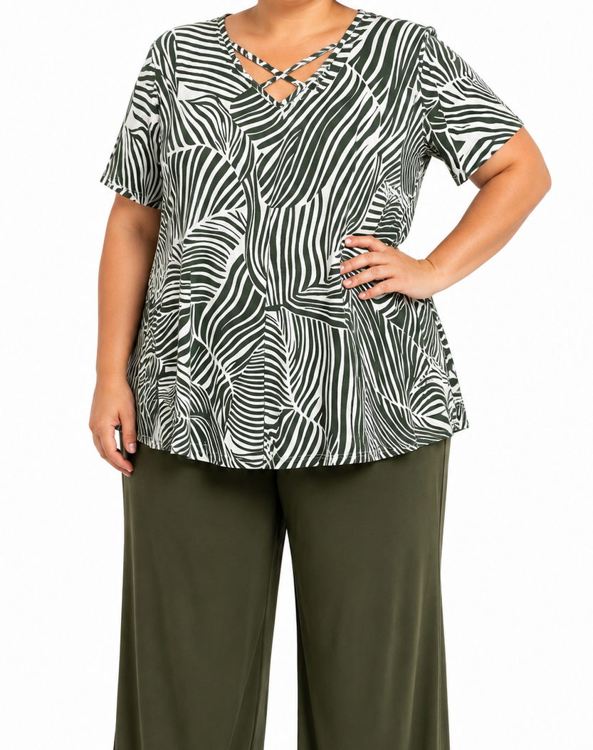 Lds Printed XOver Top