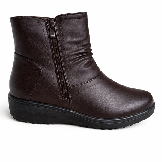 Ladies Classic Rouge Ankle Boot Brown