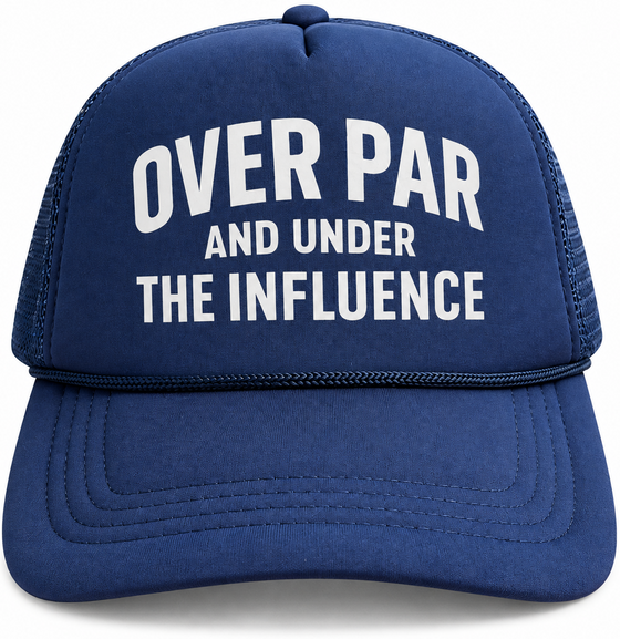 Mens 6 Panel Cap Over Par