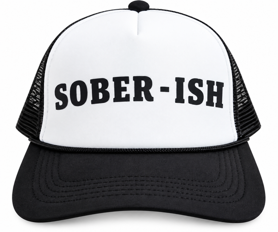 Mens 5 Panel Cap Sober-Ish