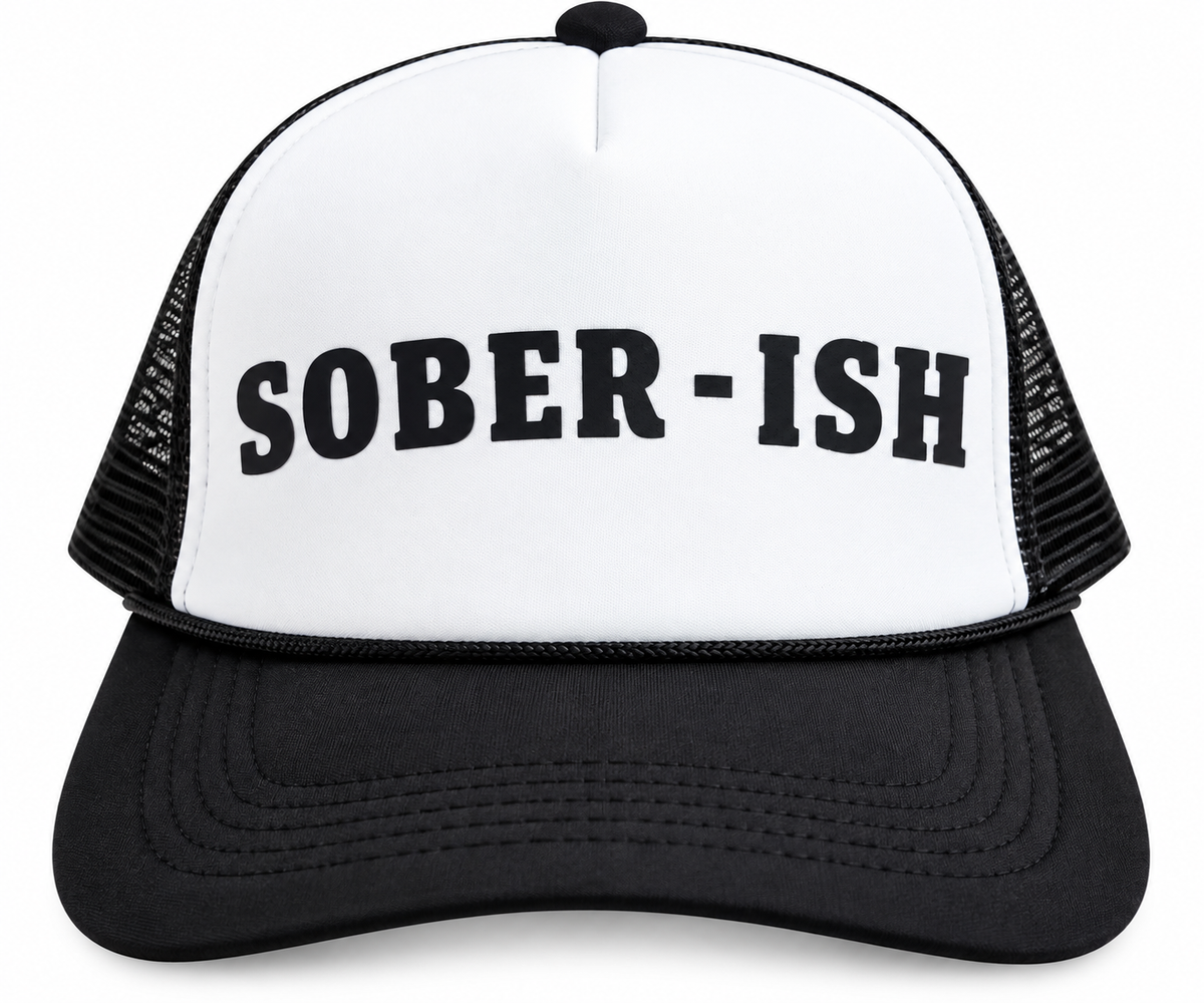 Mens 5 Panel Cap Sober-Ish