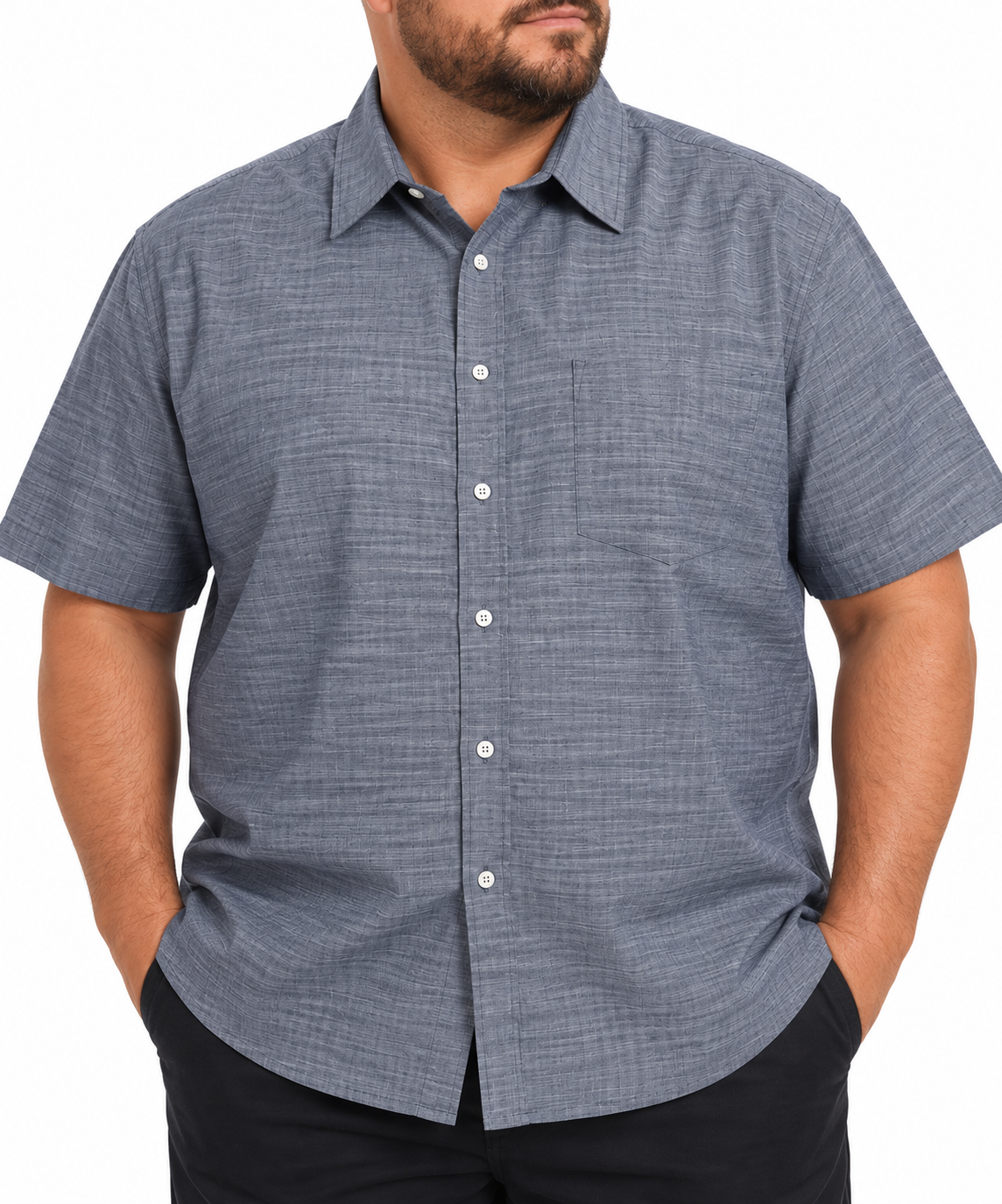 Short Sleeve Saphire Shirt