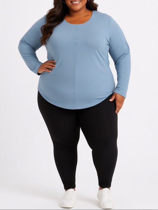 Ladies Plain Front Pleat Tunic