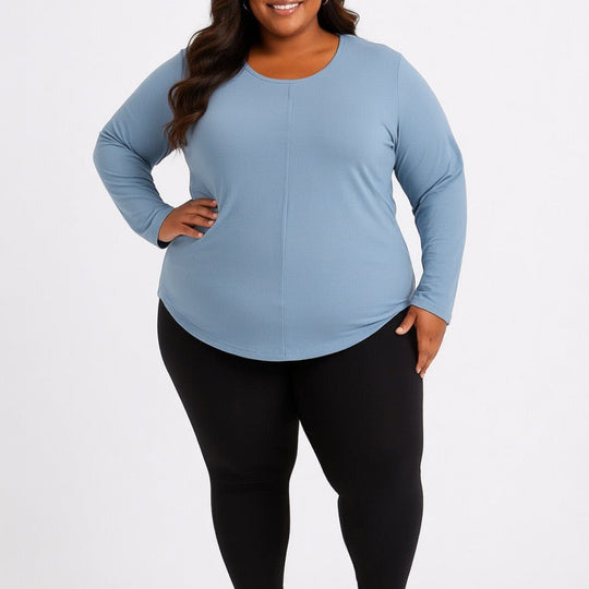 Ladies Plain Front Pleat Tunic