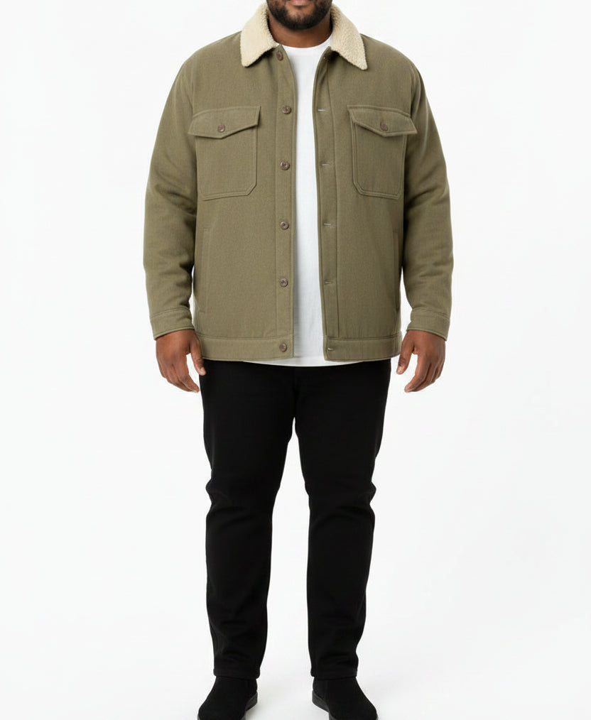 Mens Eagle Courdroy Jackets Olive