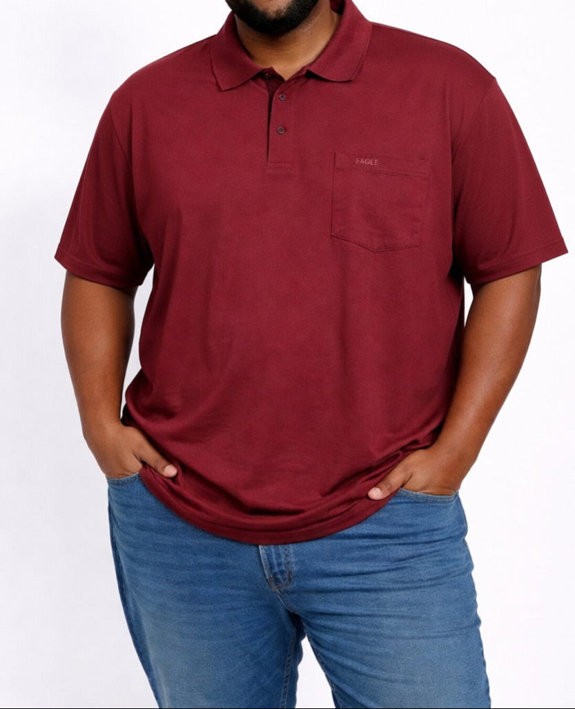 Mens Eagle Plain Golfers Oxblood