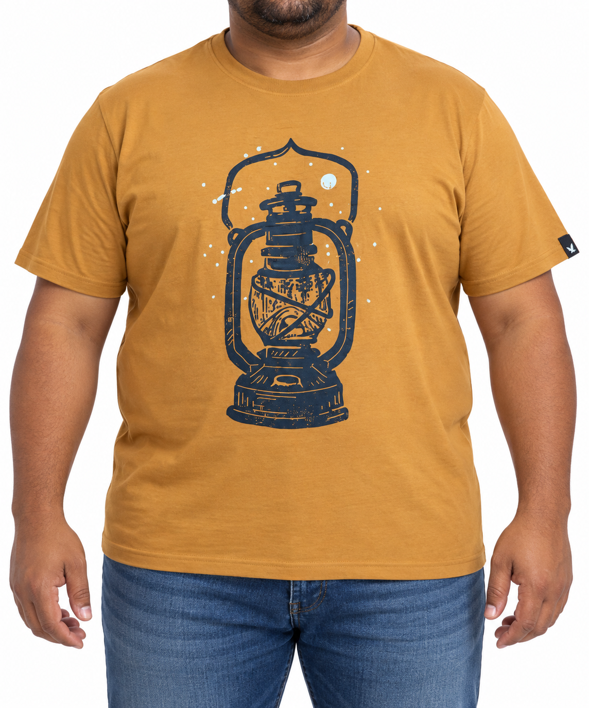 Printed Lamp Tee in Rust