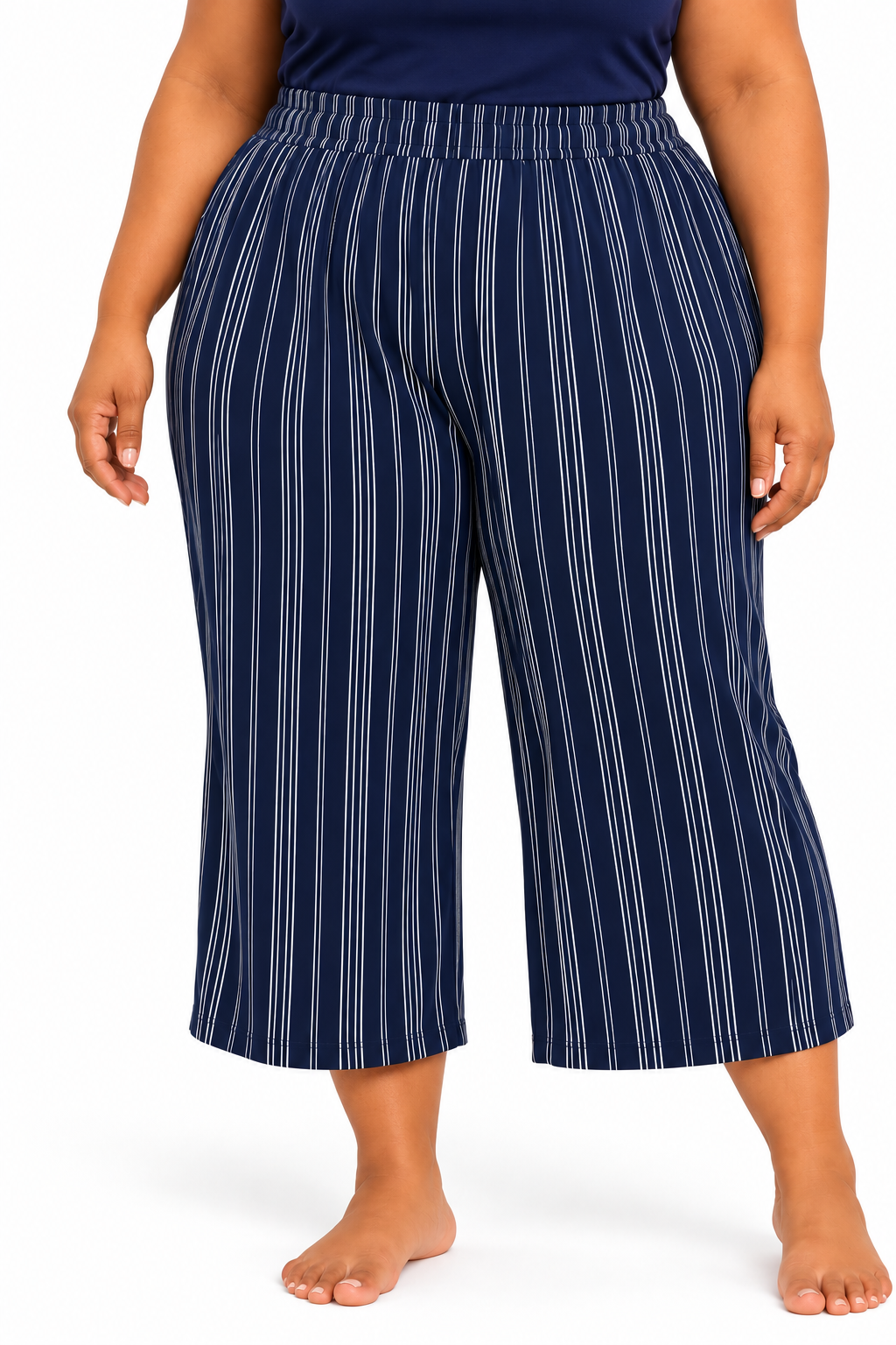 Stripe Capri Sleep Pants
