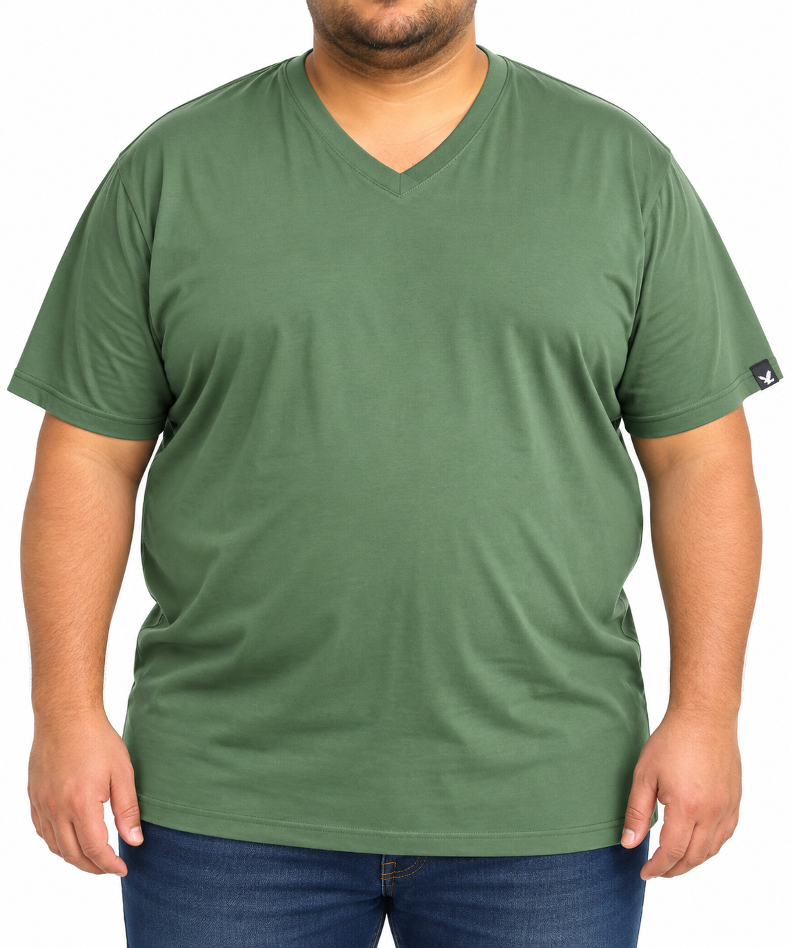 Mens Plain VNeck Tee