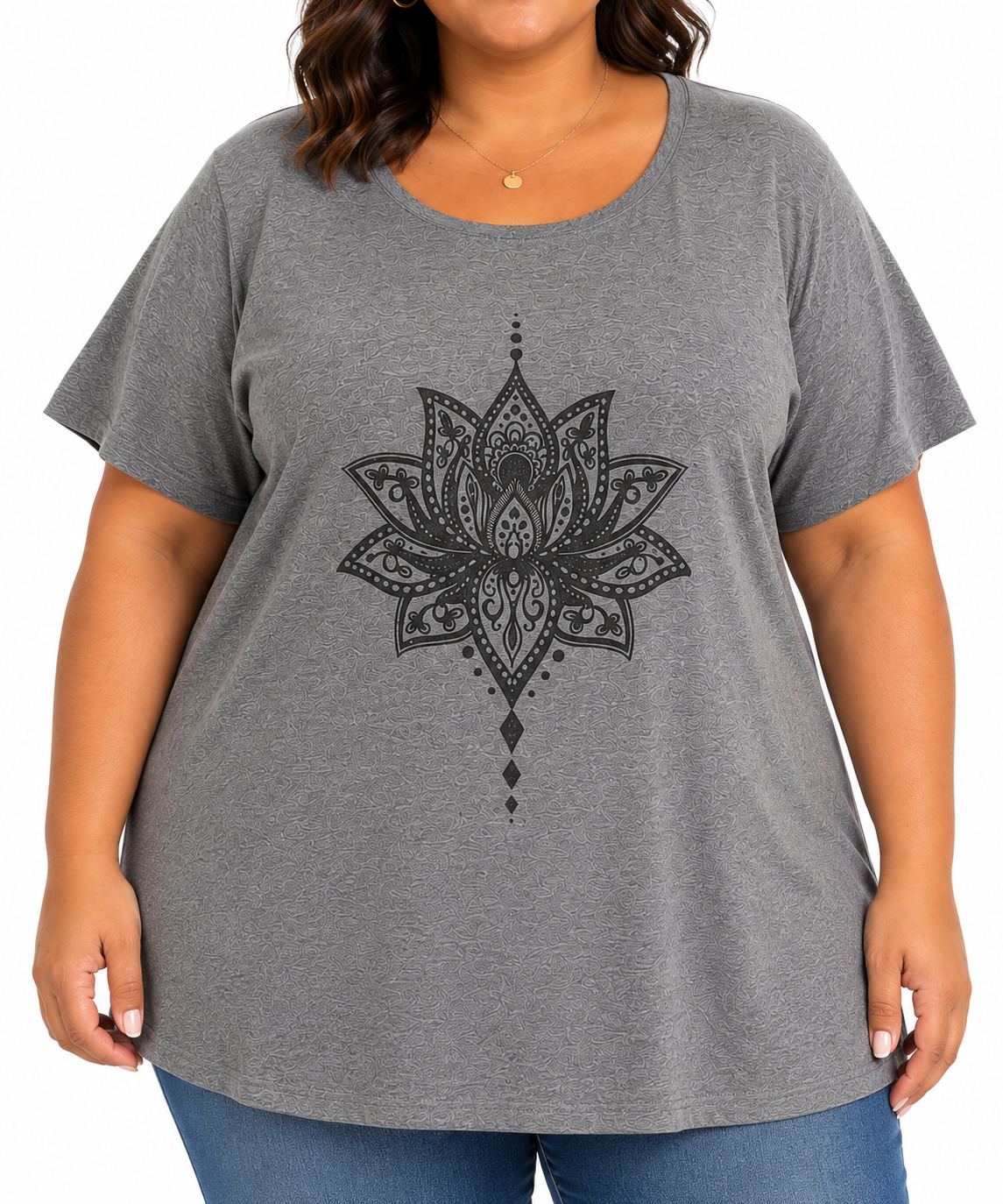 Printed Lotus T-Shirt